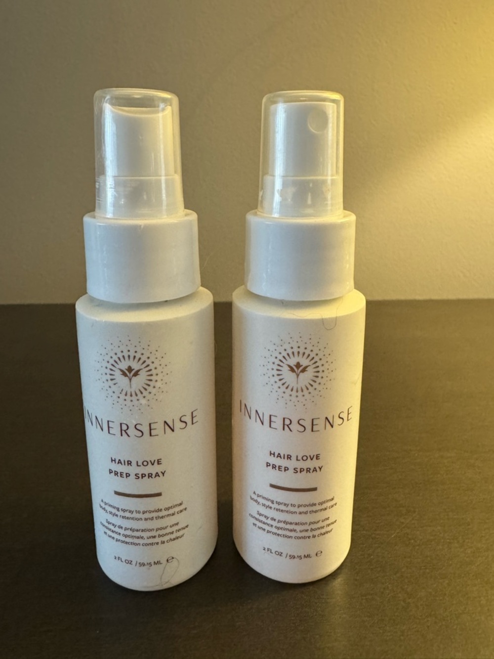 Innersense Hair Love Prep Spray 2 oz 60 ml Travel Size NEW X2